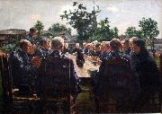 Leon Frederic The Funeral Meal oil painting artist